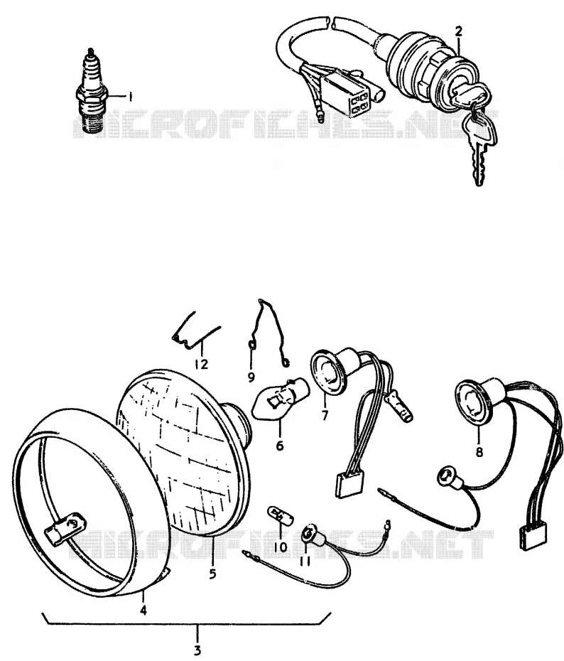 PIECES MARCHES SPECIAUX (E15) Suzuki MOTO 370 SP 1979  SP370N(C/N)