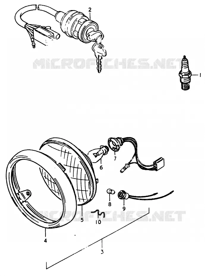 PIECES MARCHES SPECIAUX (E2) Suzuki MOTO 370 SP 1978  SP370C(C/N)