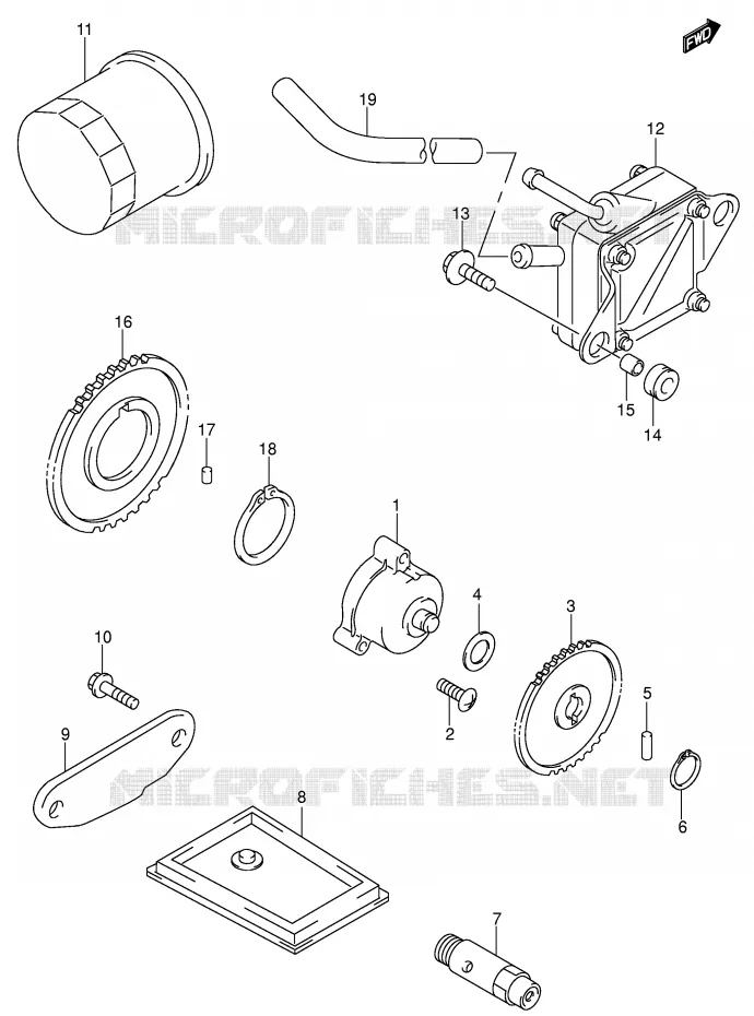 POMPE A HUILE - POMPE A ESSENCE Suzuki MOTO 650 SV 2002  SV650K2(E2)