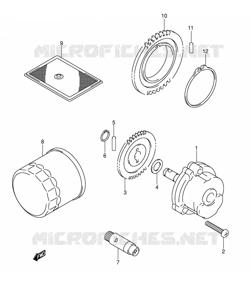 POMPE A HUILE Suzuki MOTO 1000 SV 2004  SV1000SK4(E2)