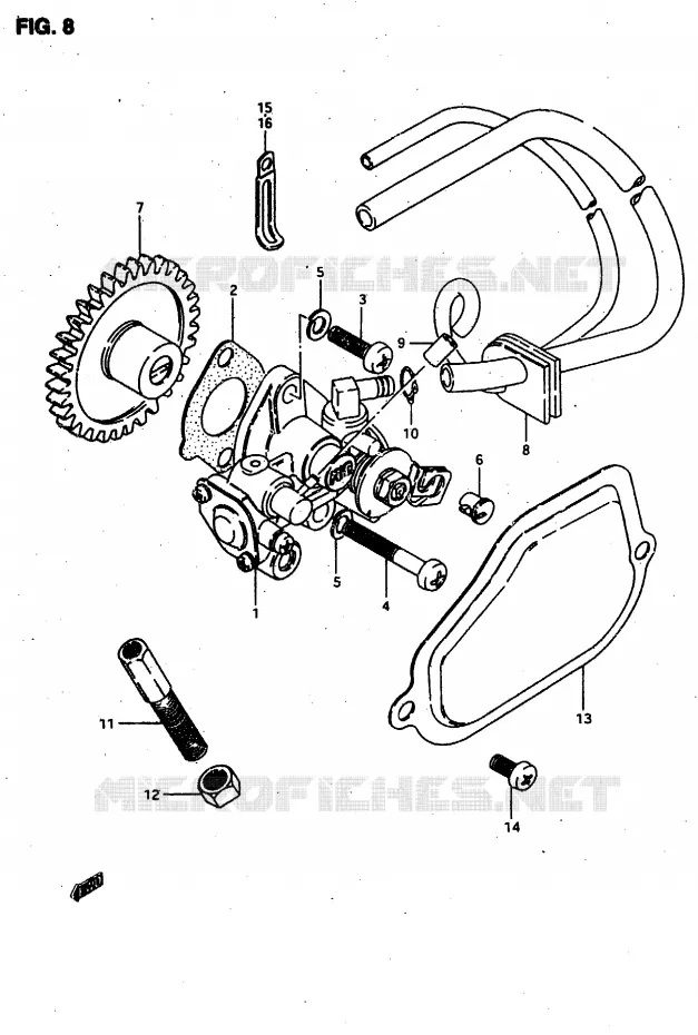 POMPE A HUILE Suzuki MOTO 50 RMX 1996  RMX50T(T/V)