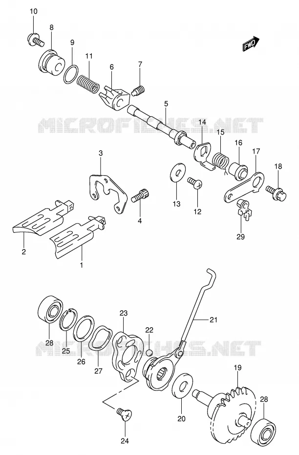 VALVE D'ECHAPPEMENT (MODELE K2/K3/K4) Suzuki MOTO 85 RM 2004  RM85LK4(P3/P28)