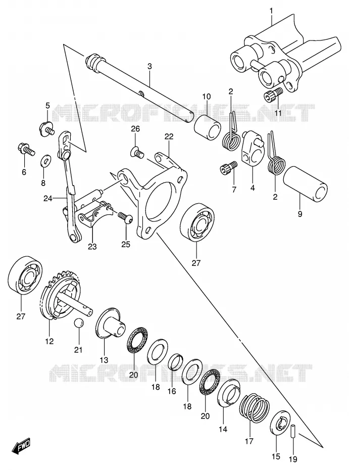 VALVE D'ECHAPPEMENT (MODELE K5/K6) Suzuki MOTO 85 RM 2005  RM85K5(P3/P28)