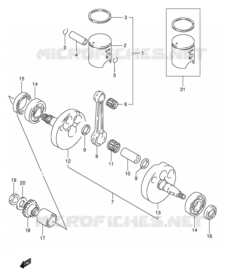 VILEBREQUIN Suzuki MOTO 80 RM 2000  RM80XY(P2)