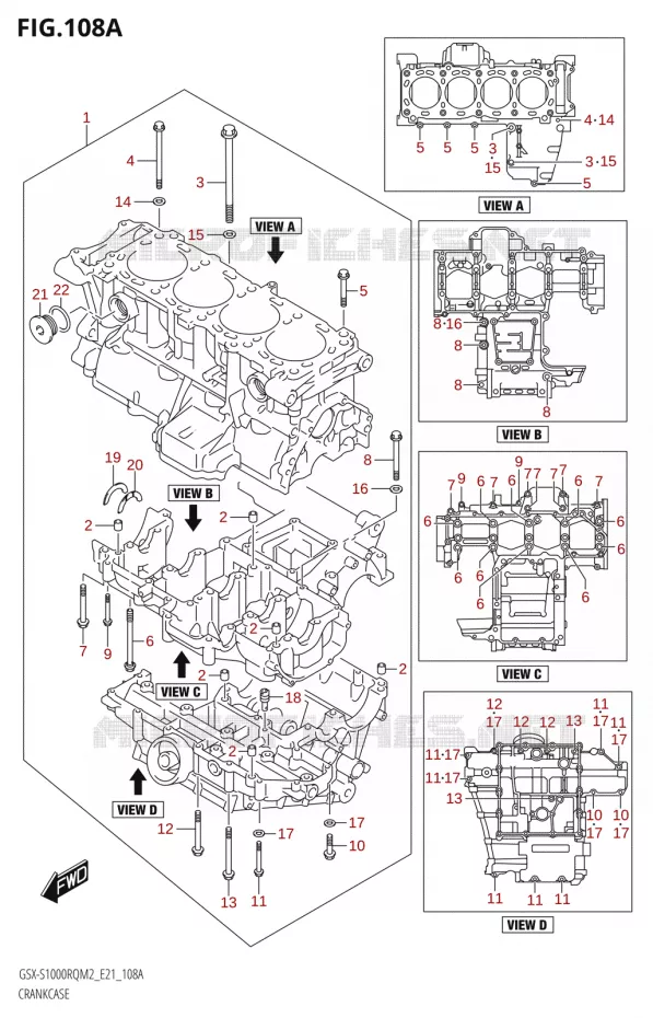 CARTERS MOTEUR Suzuki MOTO 1000 GSX-S 2022  GSX-S1000RQ 2022 M2 (E21)