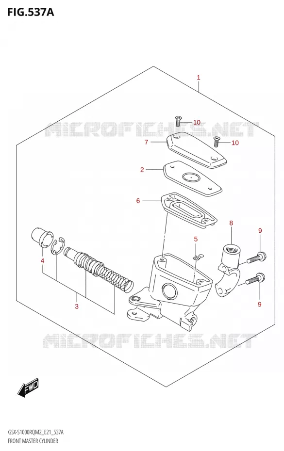 MAITRE CYLINDRE AVANT Suzuki MOTO 1000 GSX-S 2022  GSX-S1000RQ 2022 M2 (E21)