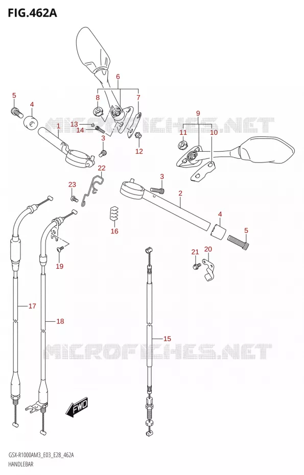 GUIDON Suzuki MOTO 1000 GSX-R 2023  GSX-R1000A / GSX-R1000RA / GSX-R1000RZA M3 (E03 E33 E28)