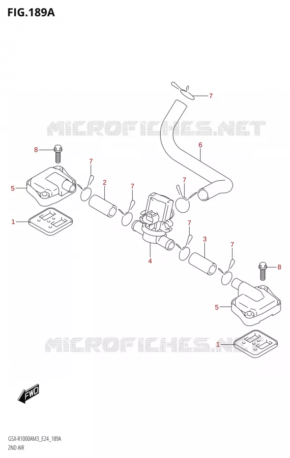 SYSTEME RECYCLAGE GAZ ECHAPPEMENT Suzuki MOTO 1000 GSX-R 2023  GSX-R1000A / GSX-R1000RA / GSX-R1000RZA M3 (E24)