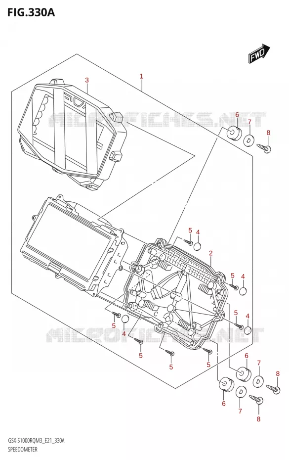 COMPTEUR Suzuki MOTO 1000 GSX-S 2023  GSX-S1000RQ M3