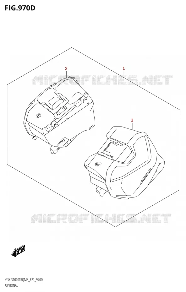 OPTIONS Suzuki MOTO 1000 GSX-S 2023  GSX-S1000TRQ M3 (E21)