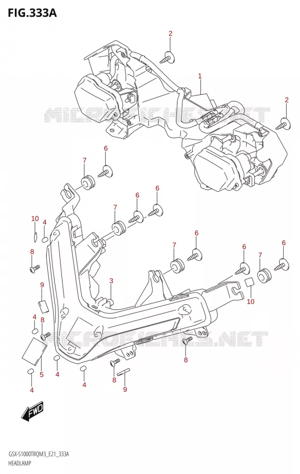 PHARE Suzuki MOTO 1000 GSX-S 2023  GSX-S1000TRQ M3 (E21)