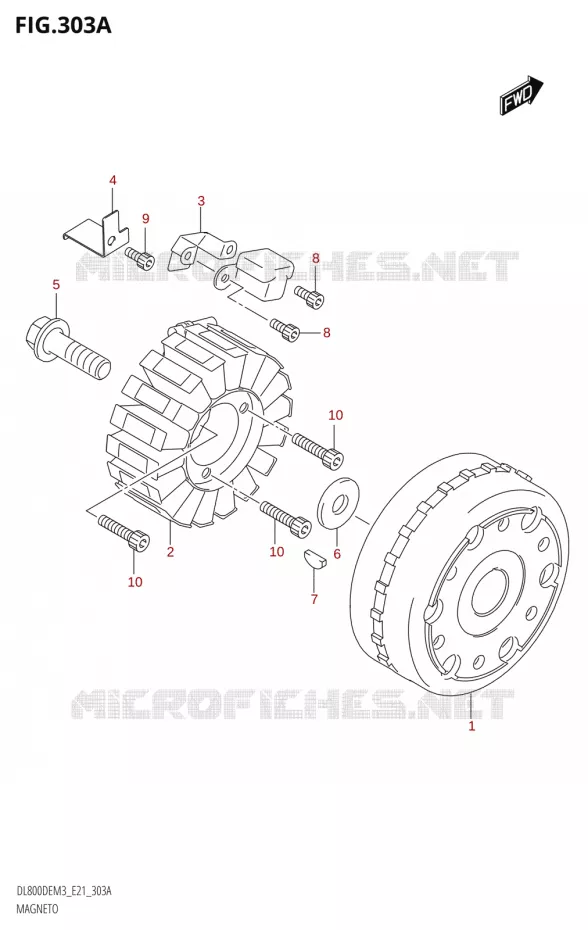 ALLUMAGE ROTOR - STATOR Suzuki MOTO 800 V-STROM 2023  DL800DERC M3 (E21)
