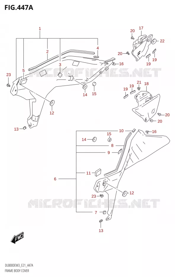 CARENAGES Suzuki MOTO 800 V-STROM 2023  DL800DERC M3 (E21)