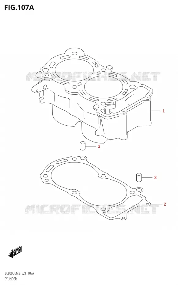 CYLINDRE Suzuki MOTO 800 V-STROM 2023  DL800DERC M3 (E21)