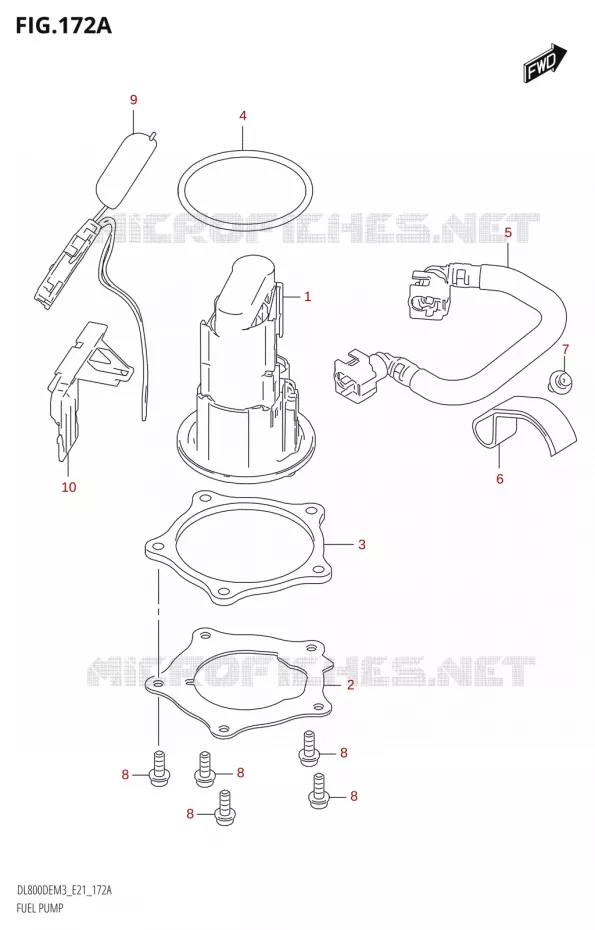 POMPE A ESSENCE Suzuki MOTO 800 V-STROM 2023  DL800DERC M3 (E21)