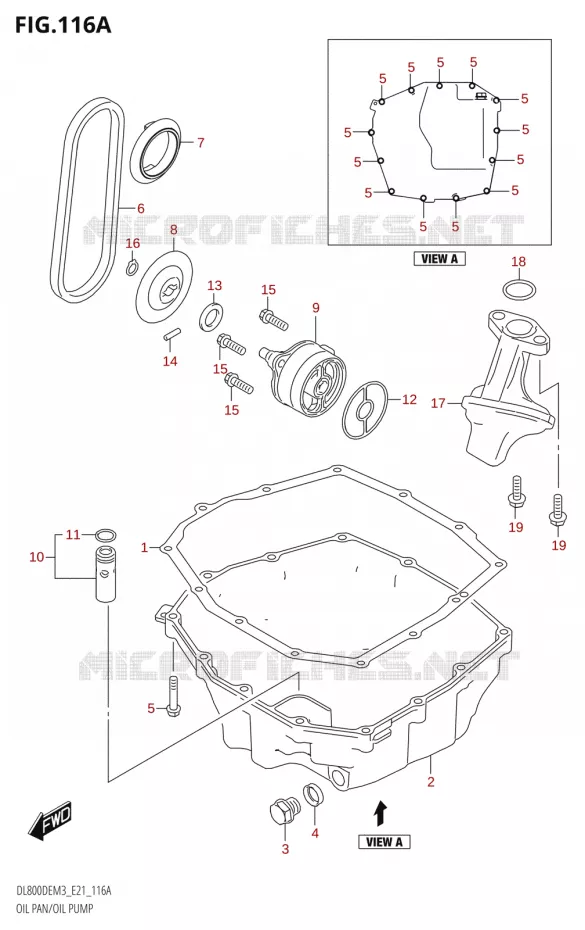 CARTER INFERIEUR - POMPE A HUILE Suzuki MOTO 800 V-STROM 2023  DL800DEUC M3 (E21)