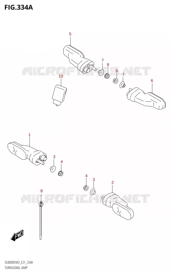 CLIGNOTANTS Suzuki MOTO 800 V-STROM 2023  DL800DEUC M3 (E21)