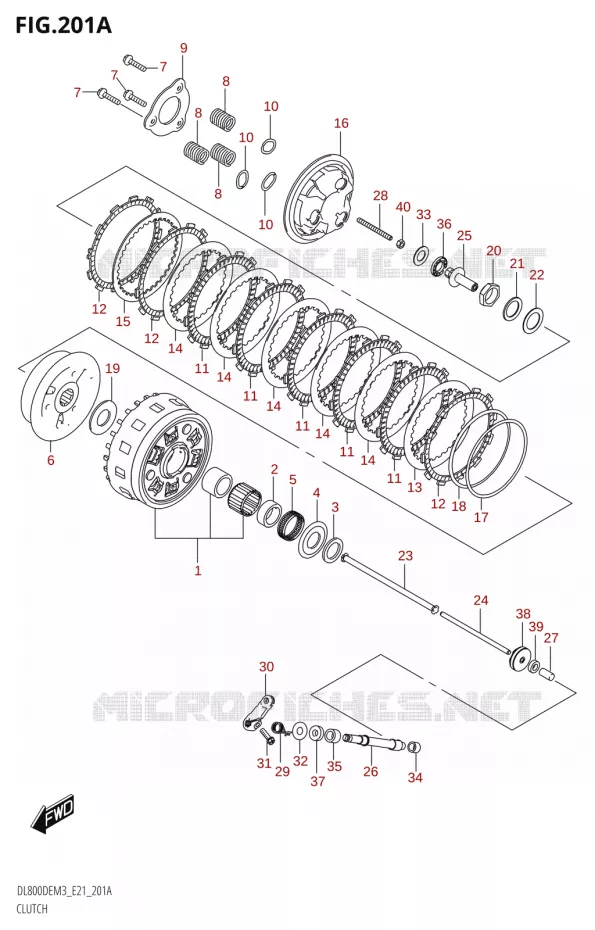 EMBRAYAGE Suzuki MOTO 800 V-STROM 2023  DL800DEUC M3 (E21)