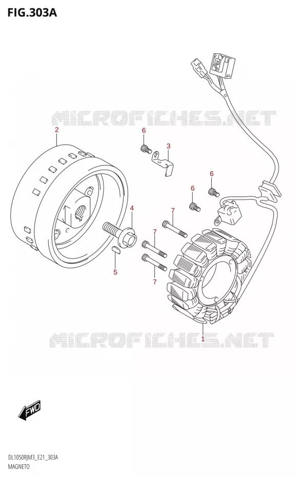 ALLUMAGE ROTOR - STATOR Suzuki MOTO 1050 V-STROM 2023  DL1050RJ M3 (E21)