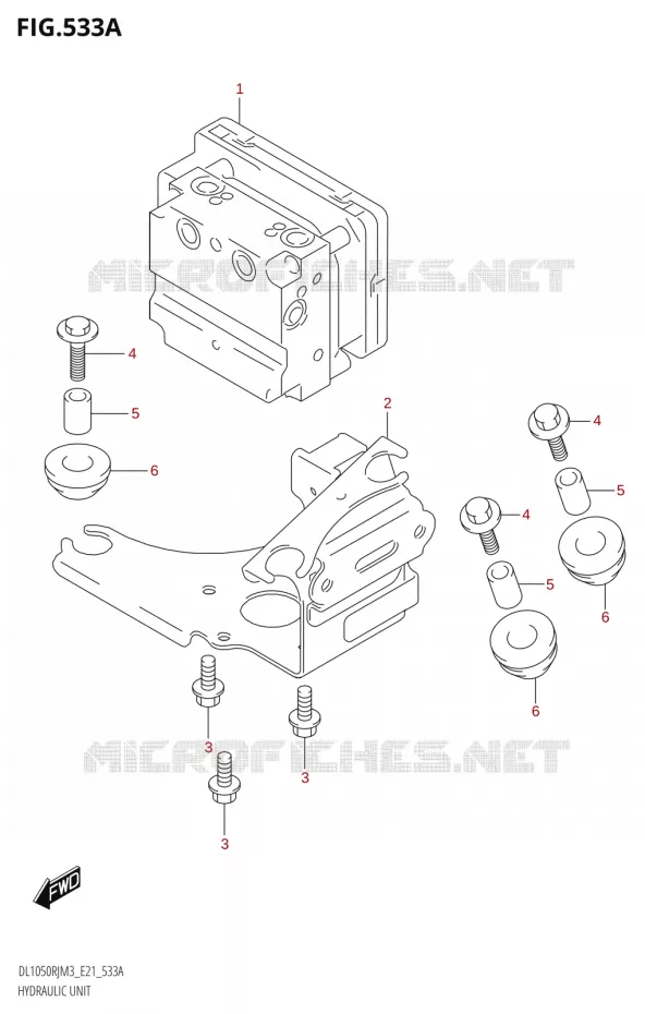 SYSTÈME ABS (DL1050RR) Suzuki MOTO 1050 V-STROM 2023  DL1050RJ M3 (E21)