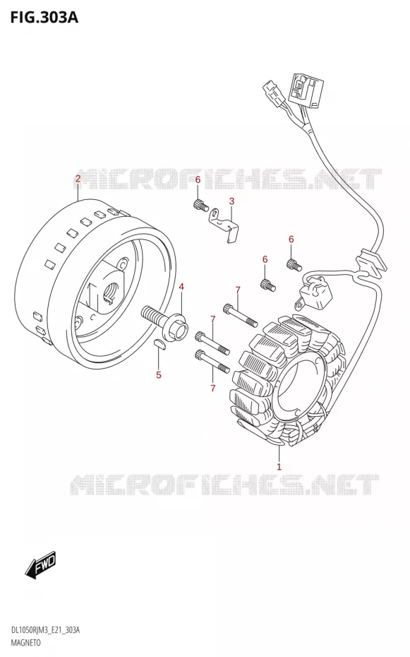 ALLUMAGE ROTOR - STATOR Suzuki MOTO 1050 V-STROM 2023  DL1050RR M3 (E21)