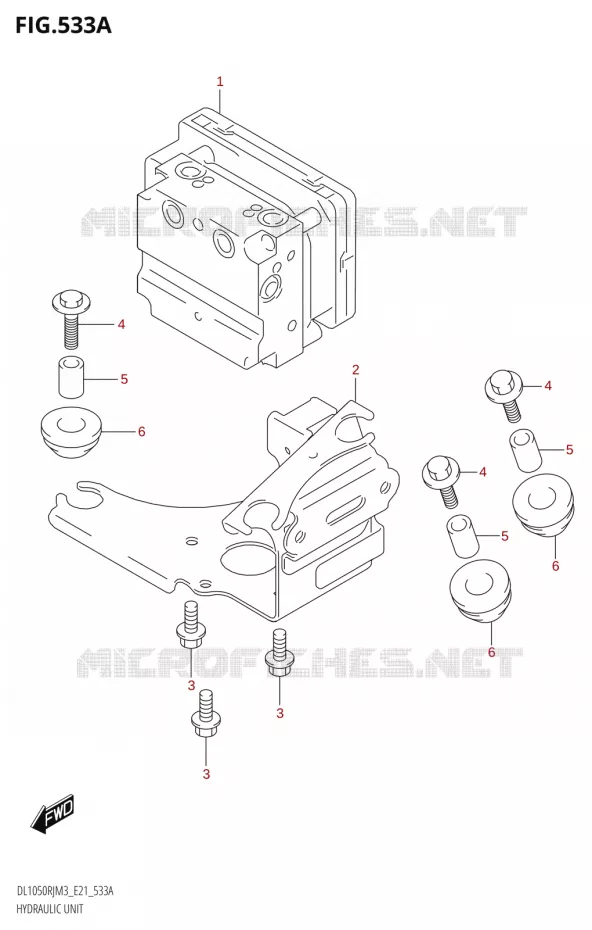 SYSTÈME ABS (DL1050RR) Suzuki MOTO 1050 V-STROM 2023  DL1050RR M3 (E21)