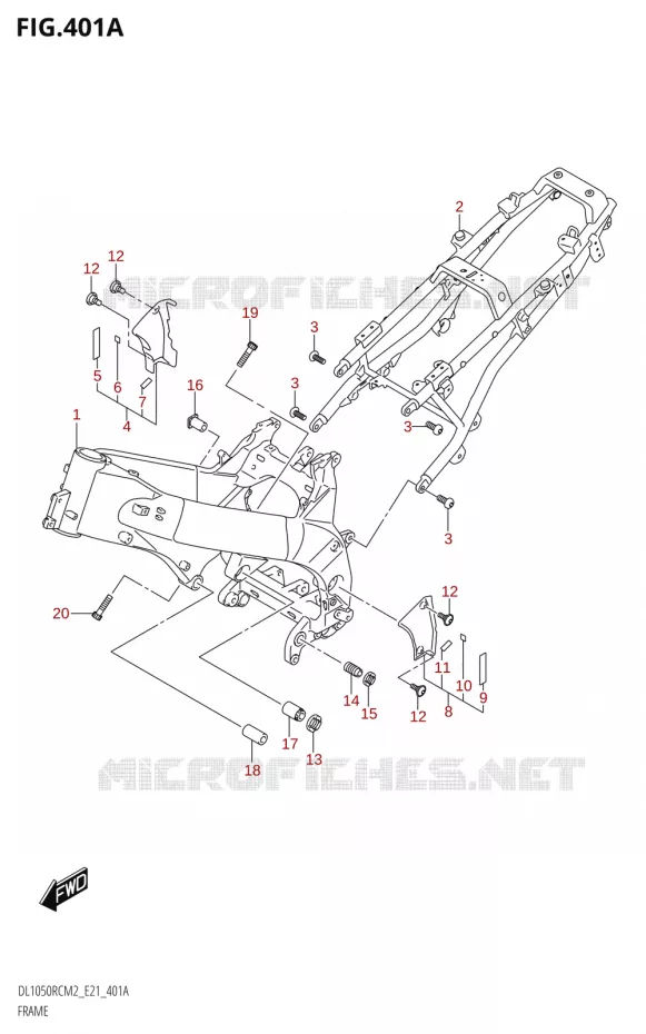 CADRE Suzuki MOTO 1050 V-STROM 2022  DL1050RC M2 (E21)