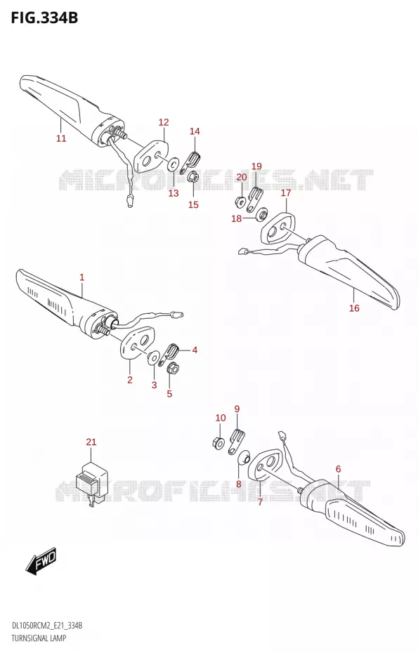CLIGNOTANTS (DL1050RC) Suzuki MOTO 1050 V-STROM 2022  DL1050RC M2 (E21)