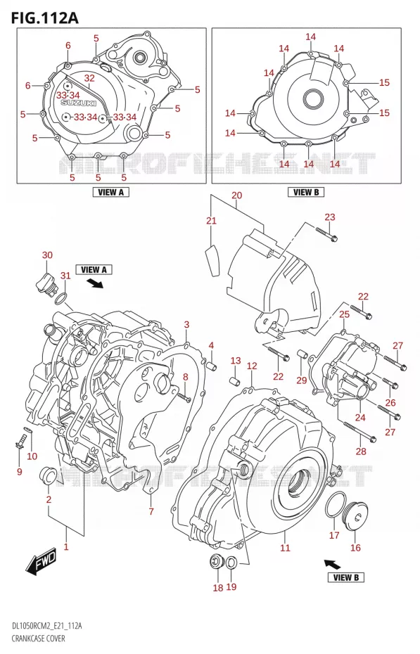 COUVERCLES DE CARTERS Suzuki MOTO 1050 V-STROM 2022  DL1050RC M2 (E21)