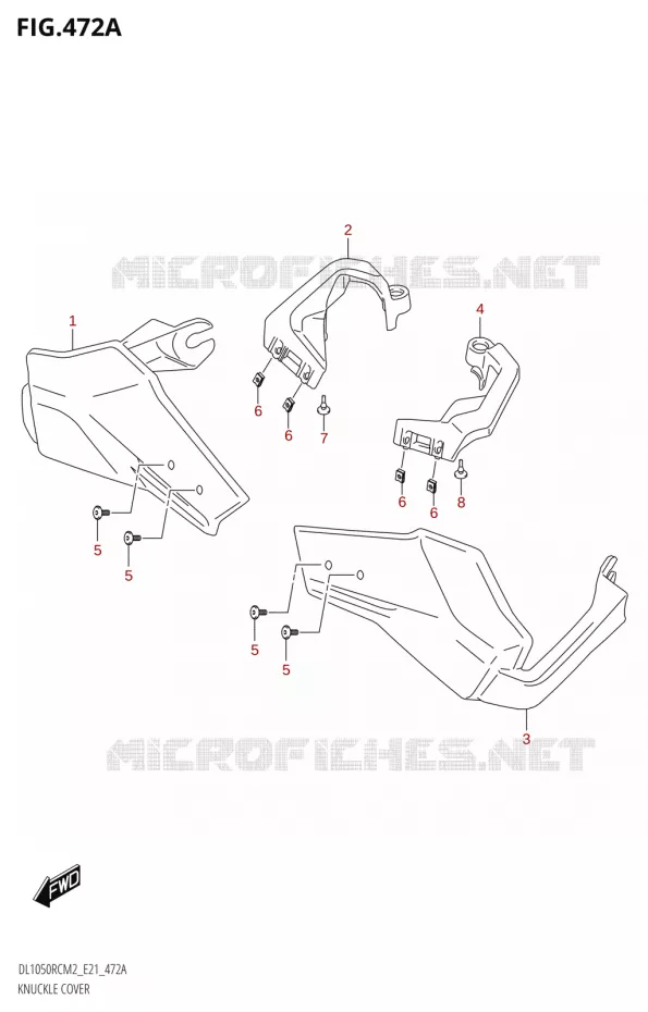 PROTEGES MAINS (DL1050RC) Suzuki MOTO 1050 V-STROM 2022  DL1050RC M2 (E21)