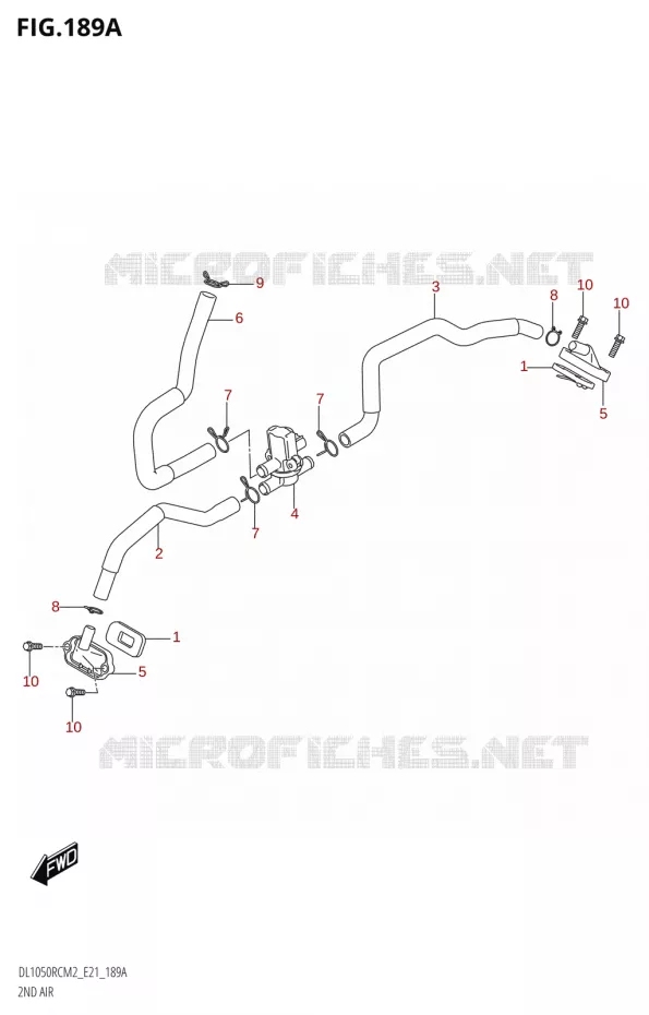 SYSTEME RECYCLAGE GAZ ECHAPPEMENT Suzuki MOTO 1050 V-STROM 2022  DL1050RC M2 (E21)