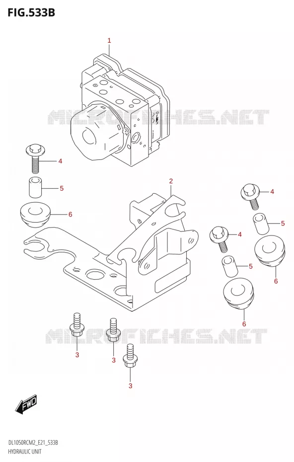 SYSTÈME ABS (DL1050RC) Suzuki MOTO 1050 V-STROM 2022  DL1050RQ M2 (E21)
