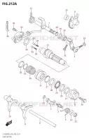 ENSEMBLE DE SELECTION DE VITESSES pour Suzuki KINGQUAD 400 2022