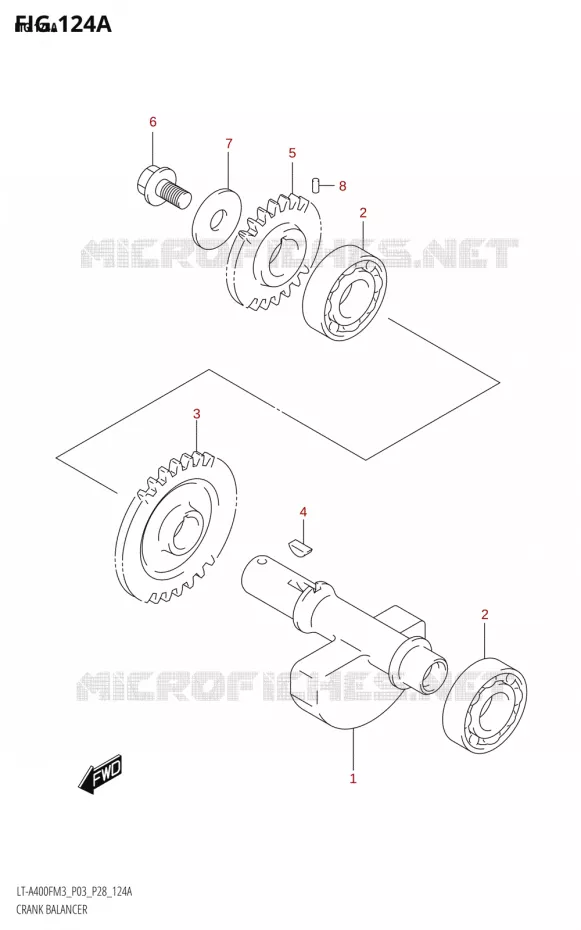 BALANCIER Suzuki QUAD 400 KINGQUAD 2023  LT-A400F M3 (P03)