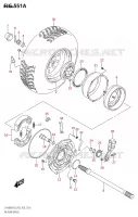 ROUE ARRIERE DROITE (LT A400F) pour Suzuki KINGQUAD 400 2023