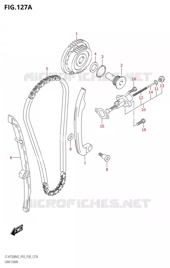 DISTRIBUTION Suzuki QUAD 750 KINGQUAD 2022  LT-A750XP M2 (P03 / P28 /P33)