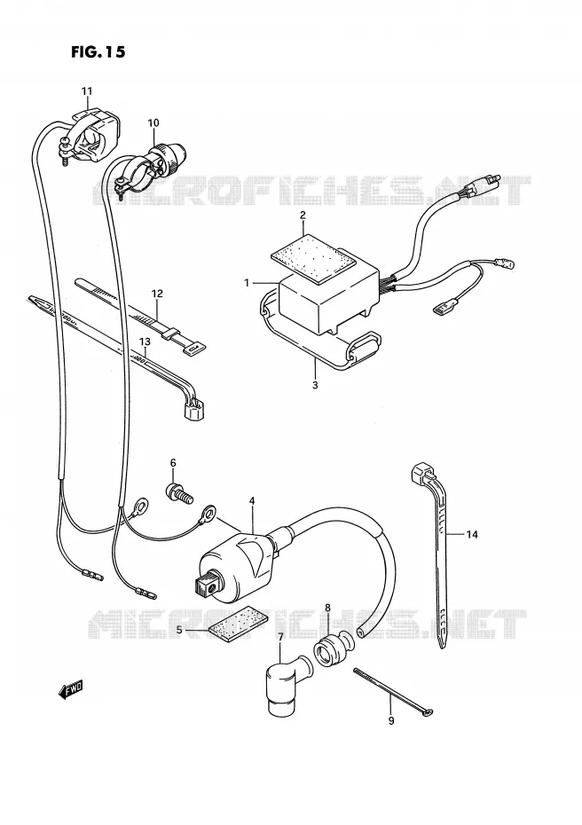 BOITIER CDI - BOBINE Suzuki MOTO 80 RM 1990  RM80L(E3)