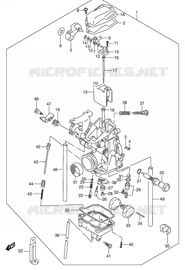 CARBURATEUR Suzuki MOTO 250 DR-Z 2003  DR-Z250K3(E24)