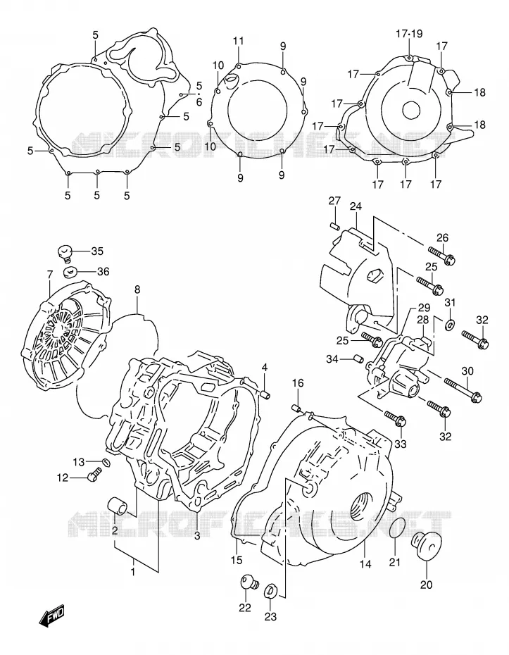 CARTER Suzuki MOTO 1000 TL-R 1998  TL1000RW(E2)