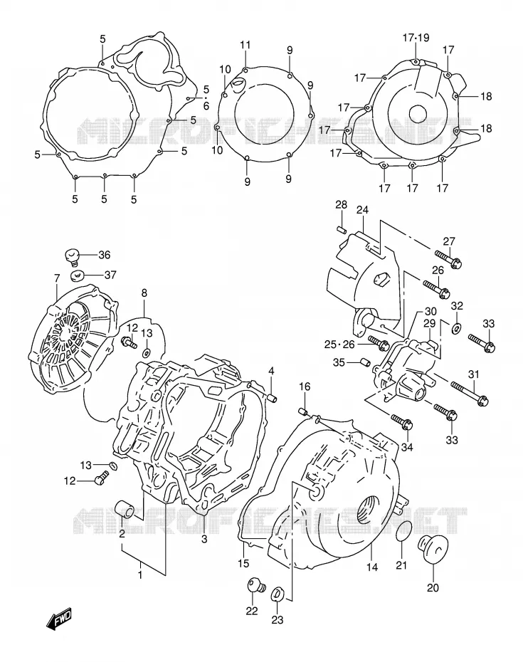 CARTER Suzuki MOTO 1000 TL-S 2000  TL1000SY(E2)