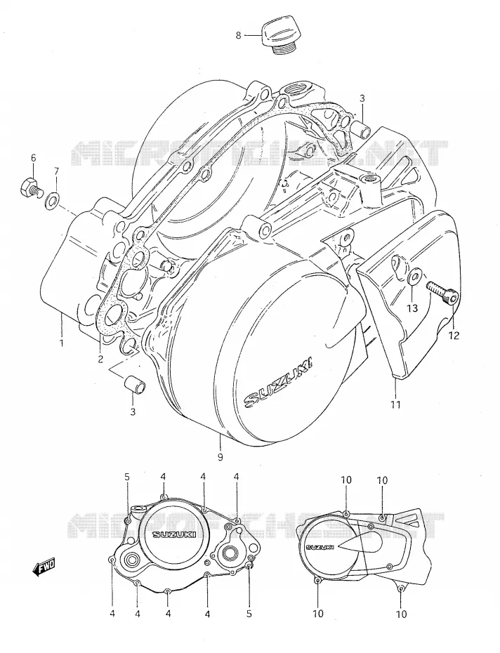 CARTER Suzuki MOTO 50 Autres-modeles 2000  SMX50Y