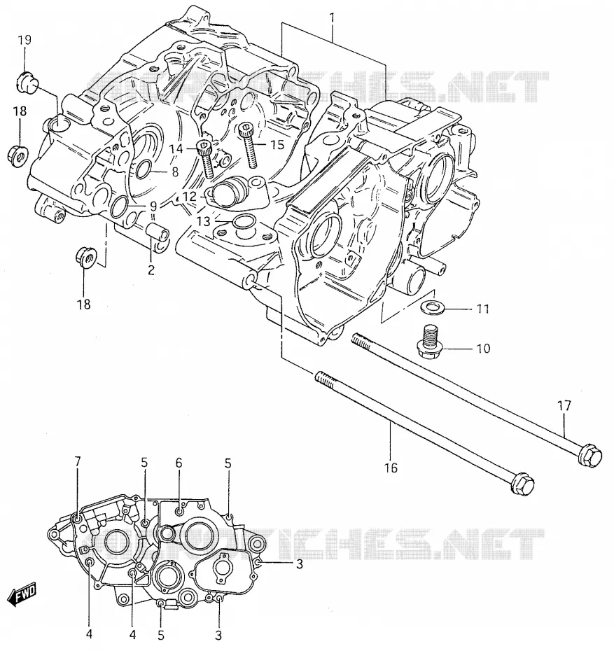 CARTER Suzuki MOTO 50 RMX 2001  RMX50K1
