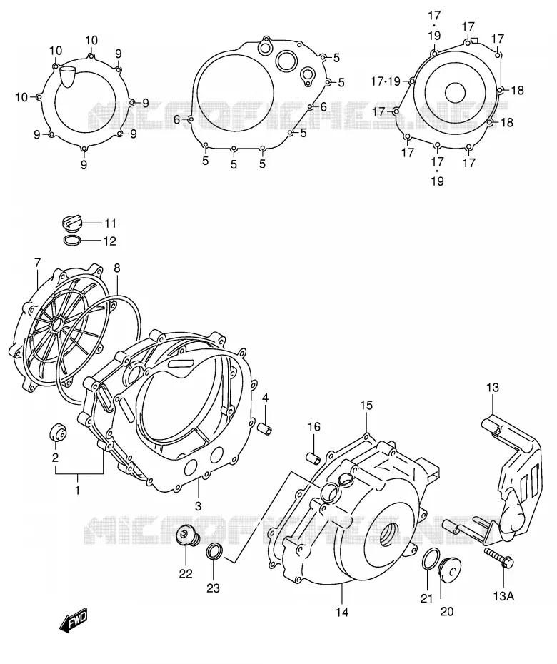 CARTER Suzuki MOTO 650 SV 2000  SV650Y(E2)