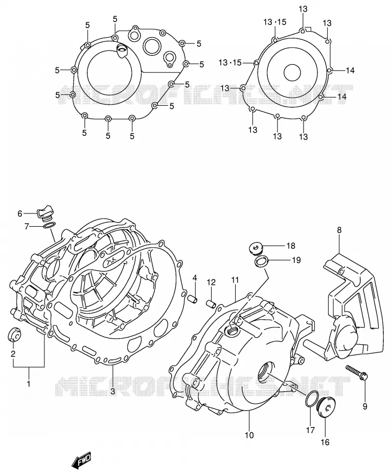 CARTER Suzuki MOTO 650 SV-S 2007  SV650SAK7(E2)