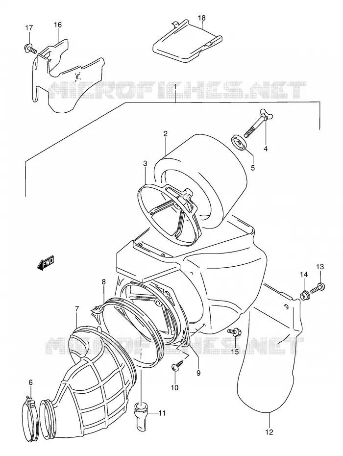 FILTRE A AIR Suzuki MOTO 250 RMX 1993  RMX250P(E1)