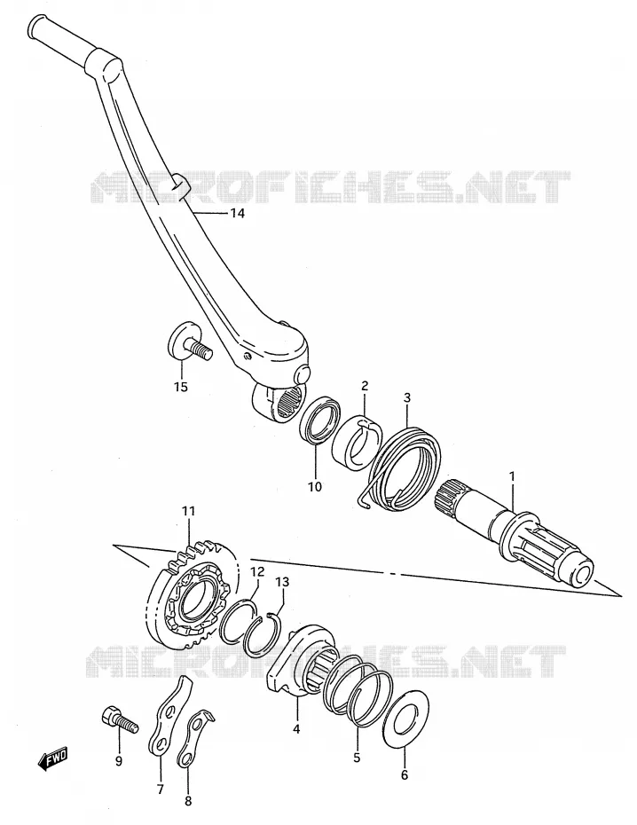 KICK Suzuki MOTO 250 RMX 1990  RMX250L(E28)