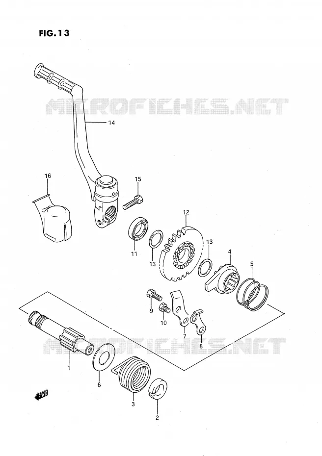 KICK Suzuki MOTO 80 RM 1991  RM80XM(E2)