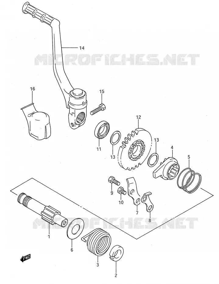 KICK Suzuki MOTO 80 RM 1993  RM80P(E28)