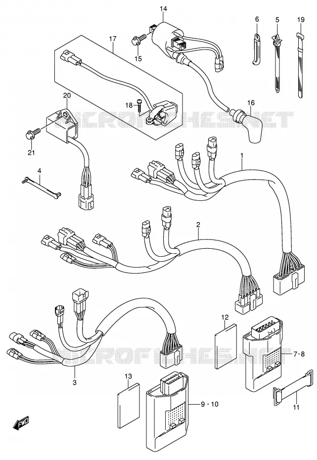 PARTIE ELECTRIQUE (MODELE K1/K2/K3/K4) Suzuki MOTO 250 RM 2006  RM250K6(E3/E28)