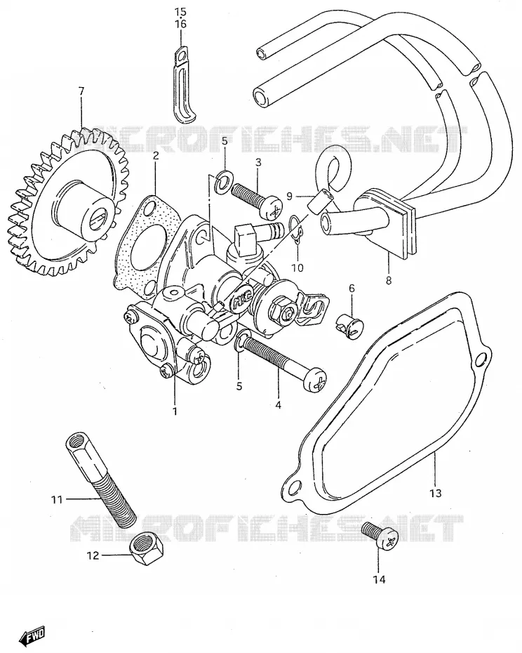 POMPE A HUILE Suzuki MOTO 50 Autres-modeles 2000  SMX50Y